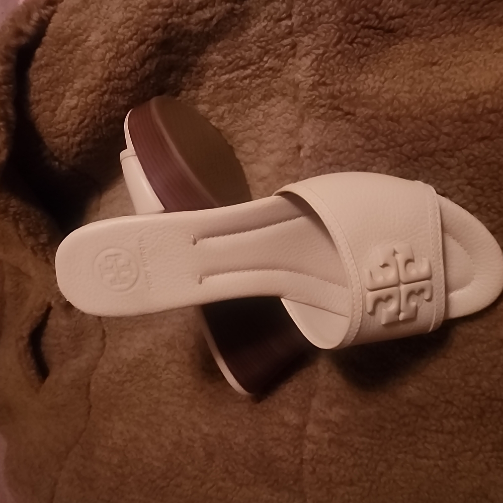 Tory Burch Women's White Slide Sandals